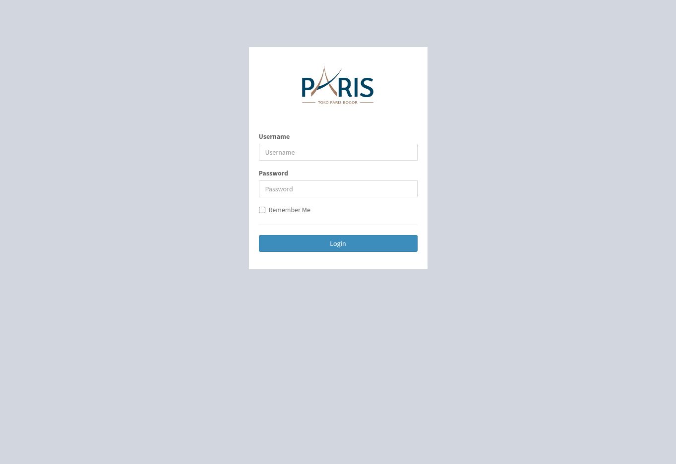 Screenshot halaman beranda Parisindo Kreasi — POS